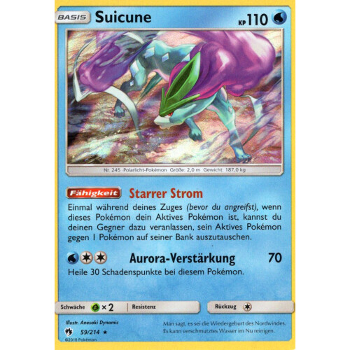 Suicune - 59/214 - Holo