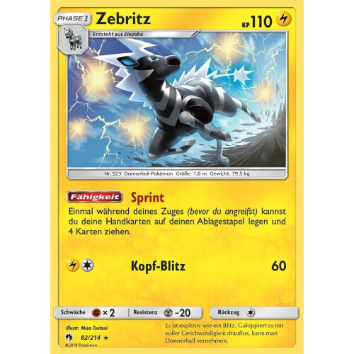 Zebritz - 82/214 - Rare