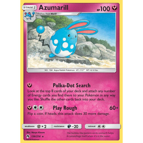 Azumarill - 136/214 - Rare