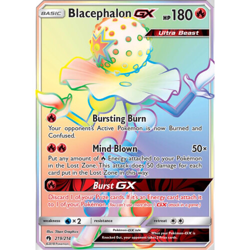 Blacephalon GX - 219/214 - Rainbow Rare