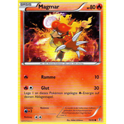 Magmar - 16/83 - Reverse Holo