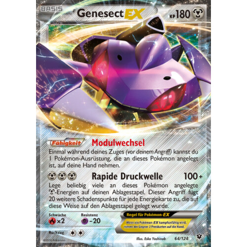 Genesect-EX - 64/124 - EX