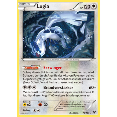 Lugia - 78/124 - Rare