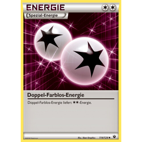 Doppel-Farblos-Energie - 114/124 - Reverse Holo