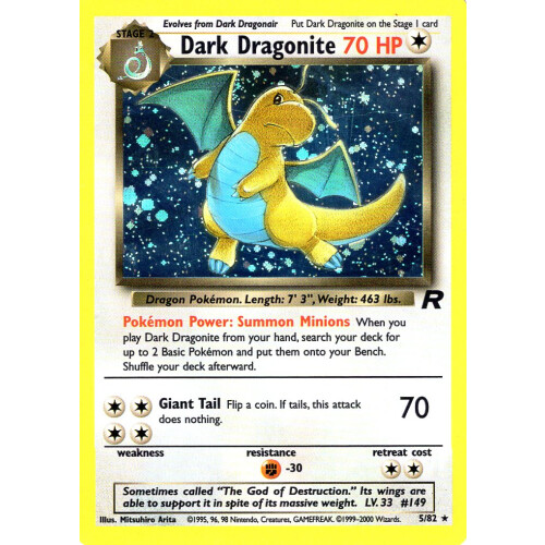 Dark Dragonite - 5/82 - Holo - Played