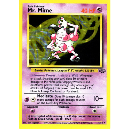 Mr. Mime - 6/64 - Holo - Good