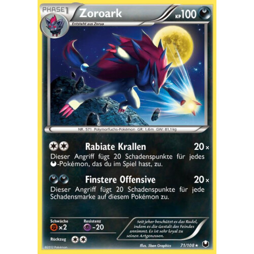Zoroark - 71/108 - Rare