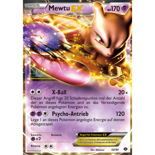 Mewtu-EX - 54/99 - EX