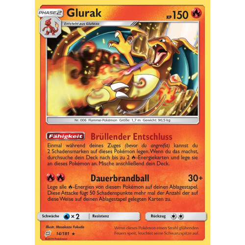 Glurak - 14/181 - Rare