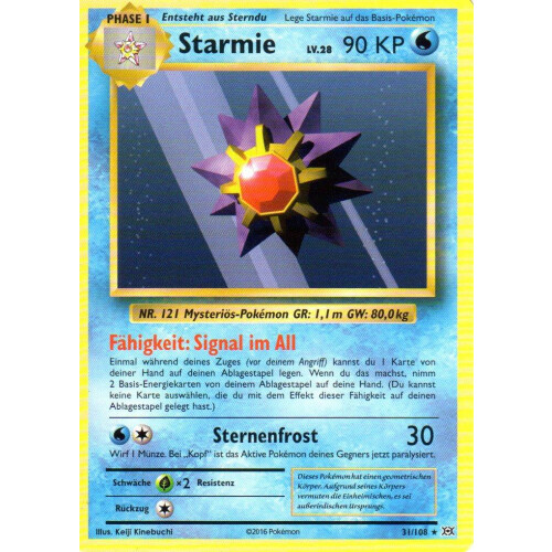 Starmie - 31/108 - Rare