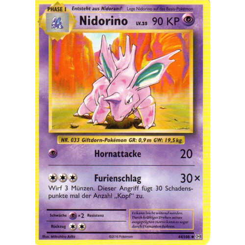 Nidorino - 44/108 - Uncommon