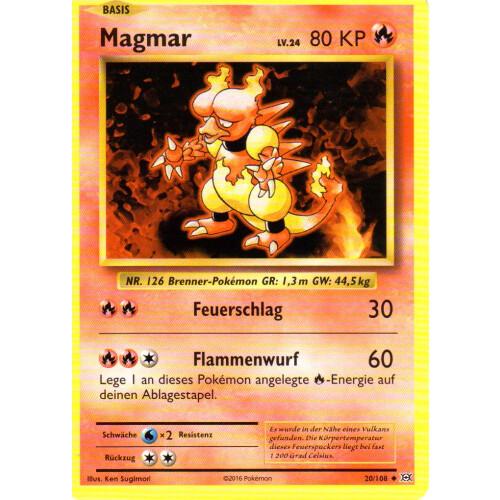 Magmar - 20/108 - Reverse Holo