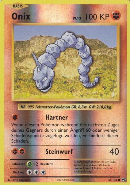 thumbnail image 2 of Pokemon Onix 095/165 Reverse Foil Card - Pokemon 151 Series Single Trading Card 2 of 11