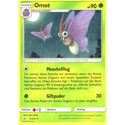 Pokemon Karte Omot GX 12/214 Kräfte im Einklang deutsch