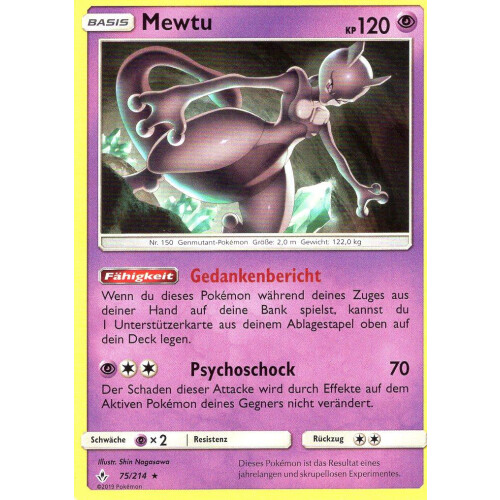 Mewtu - 75/214 - Rare
