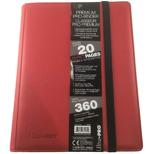 Ultra Pro - Premium Pro Binder Red (9-Pocket)