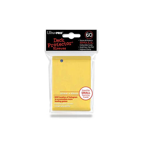 Ultra Pro Deck Protector Small Yellow - 60 Sleeves