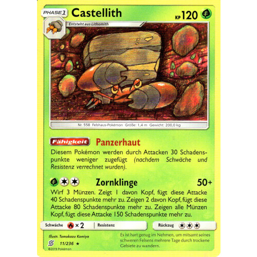 Castellith Reverse Holo Bund der Gleichgesinnten Pokemon 11//236