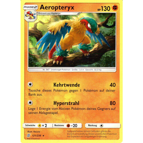 Aeropteryx - 121/236 - Rare