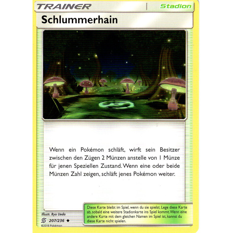 Schlummerhain 207/236 Bund der Gleichgesinnten Pokemon Reverse Holo