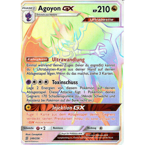 Agoyon GX - 249/236 - Rainbow Rare
