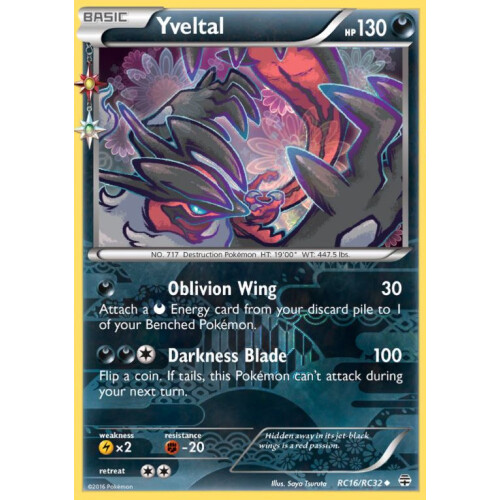 Yveltal - RC16/RC32 - Uncommon