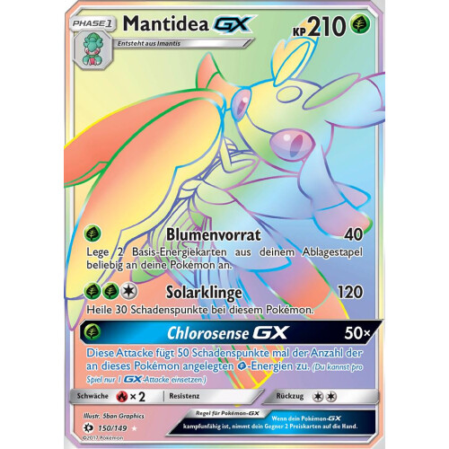 Mantidea GX - 150/149 - Rainbow Rare