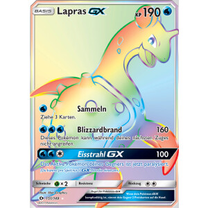Lapras GX - 151/149 - Rainbow Rare