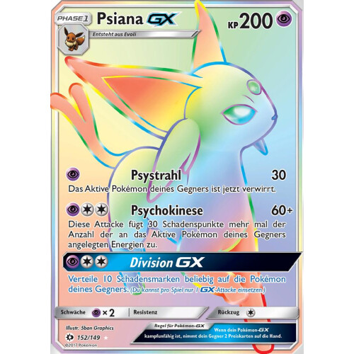 Psiana GX - 152/149 - Rainbow Rare