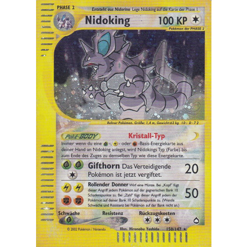 Nidoking - 150/147 - Kristall Holo - Played