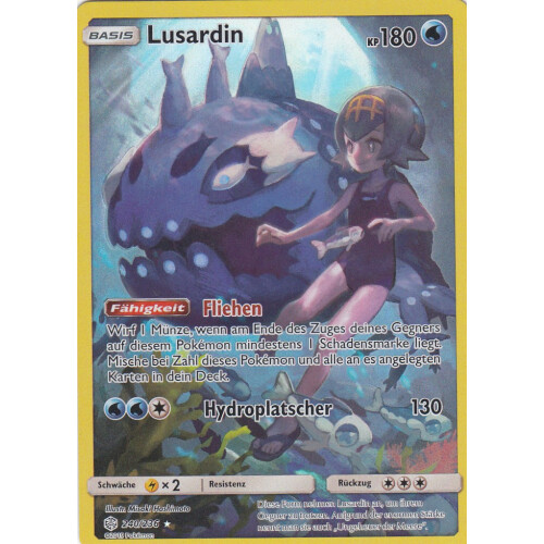 Pokémon Lusardin 240/236 SM12-Welten im Wandel Near Mint Fullart Deutsch 