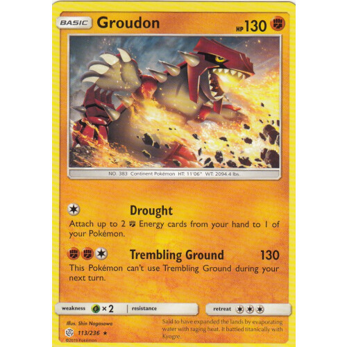 Groudon - 113/236 - Rare