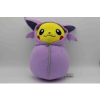 Pikachu im Psiana-Schlafsack - Pokemon Plüschfigur aus Japan (25cm)