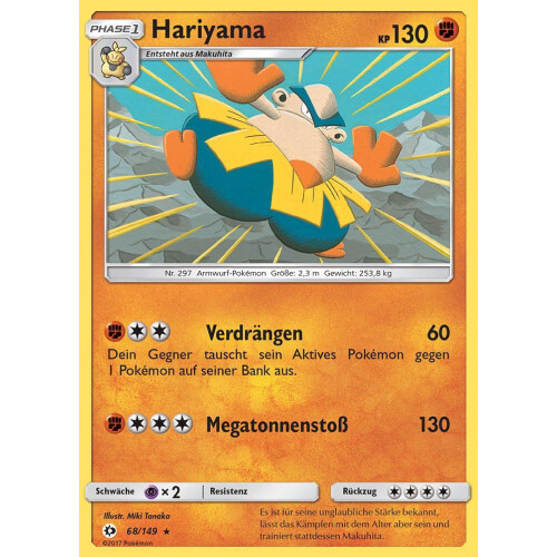 Hariyama - 68/149 - Reverse Holo