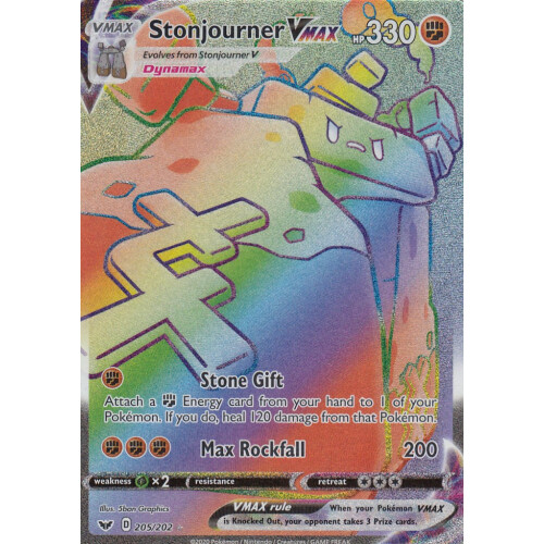 Stonjourner VMAX - 205/202 - Secret Rare