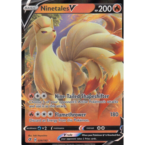 Ninetales V - 026/192 - Ultra Rare