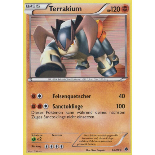 Terrakium - 63/98 - Reverse Holo