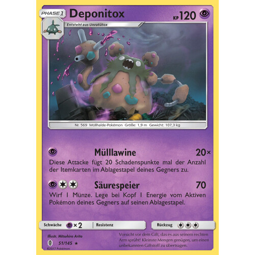Deponitox - 51/145 - Rare
