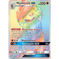 Wolwerock GX - 156/145 - Rainbow Rare