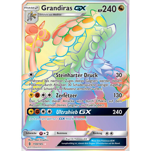 Grandiras GX - 159/145 - Rainbow Rare