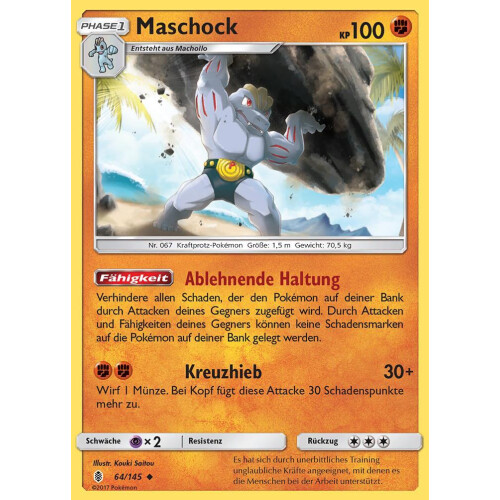 Maschock - 64/145 - Reverse Holo