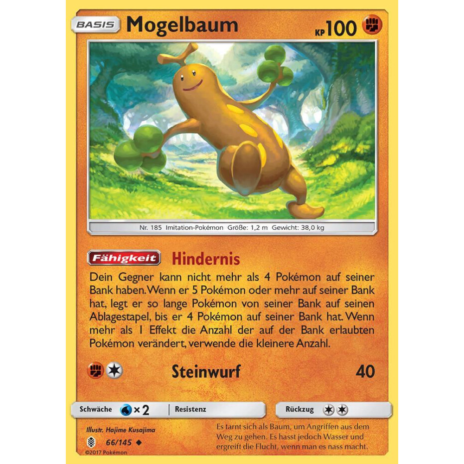 Pokemon SM2 Stunde der Wächter 66/145 Mogelbaum Reverse Holo