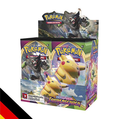 Schwert Schild Farbenschock Display Deutsch