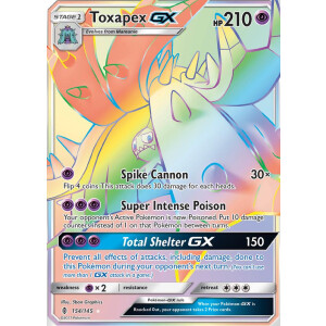 Toxapex GX - 154/145 - Rainbow Rare
