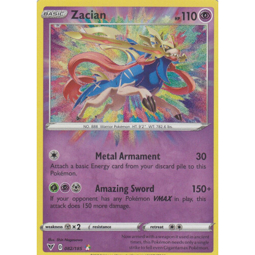 Zacian - 082/185 - Amazing Rare