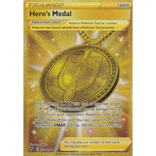 Heros Medal - 201/185 - Secret Rare