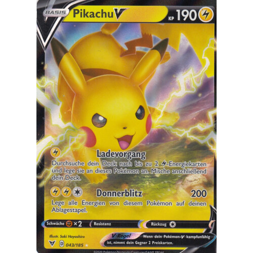 Pikachu V - 043/185 - Ultra Rare