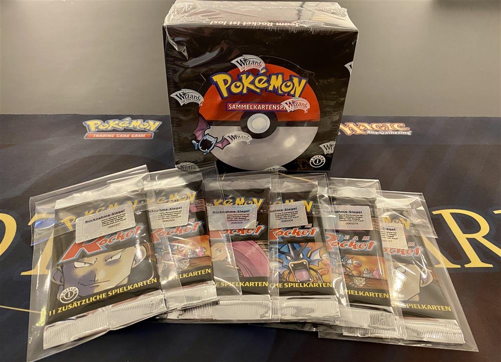 Pokemon Team Rocket Booster 1st Edition/ 1. Auflage Deutsch - OVP/Sea Pokemon Team Rocket Booster 1st Edition/ 1. Auflage Deutsch - OVP/Sea