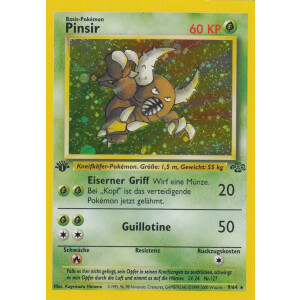 Pinsir - 9/64 - Holo - 1st Edition - Excellent