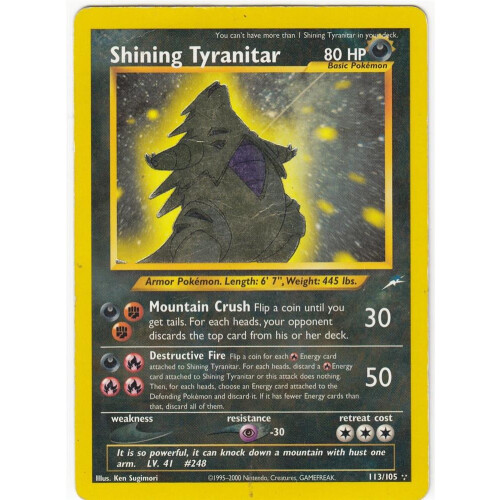Shining Tyranitar - 113/105 - Shiny - L-PS19